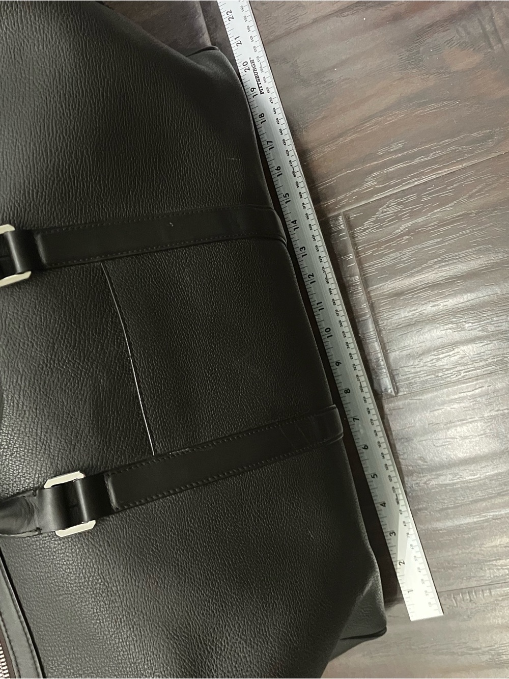 Suitsupply dark brown leather duffel bag - Picture 6 of 10